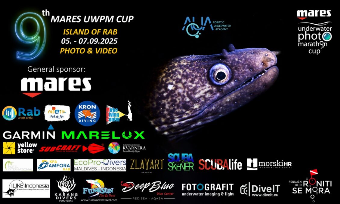 9. MARES UNDERWATER PHOTO MARATHON CUP 2025 OTOK RAB,RAB, HRVATSKA 05.-07.rujna 2025